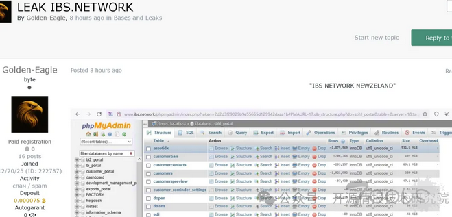 这几个数据泄露论坛的网址多少？