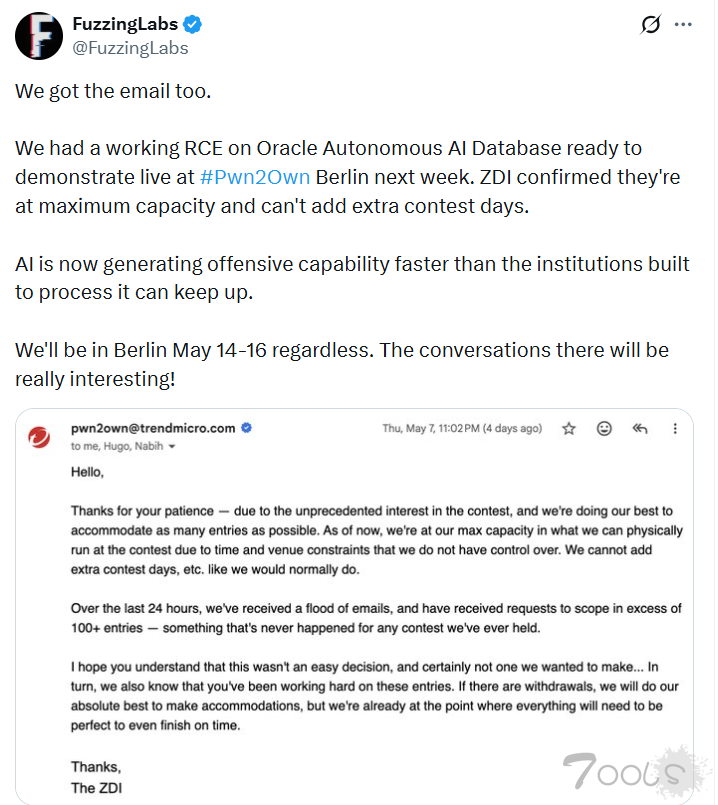 被Pwn2Own Berlin 2026赛事拒之门外的数十名安全研究者正发起被称为"报复性披露"的行动
